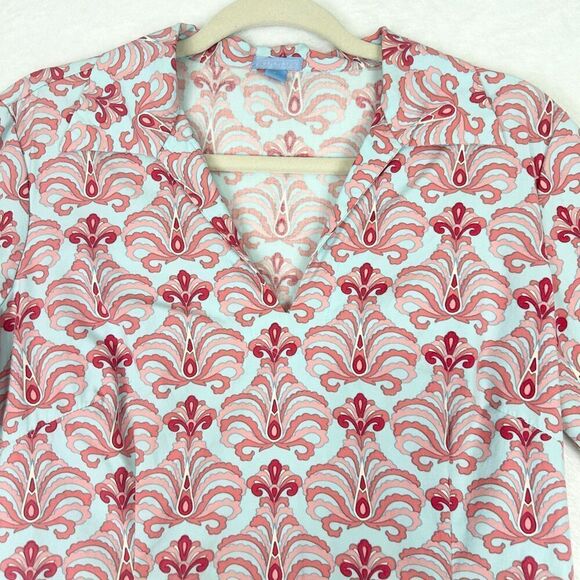 J McLaughlin Dress Size 6 Collared Cotton Stretch Half Sleeve Preppy Resort - Picture 3 of 6